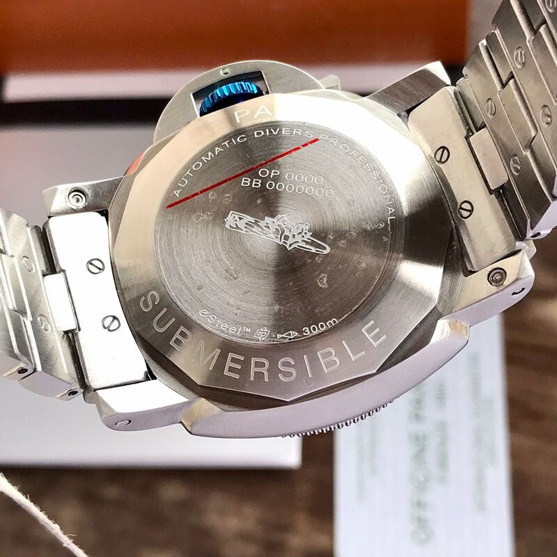 Panerai Submersible Stainless Steel Blue Swiss Automatic Men's Watch - Image 2