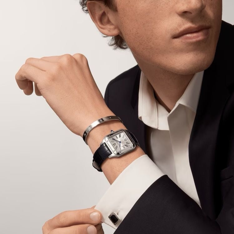 Cartier Santos Dumont Premium Silver White Dial Unisex Watch - Image 3