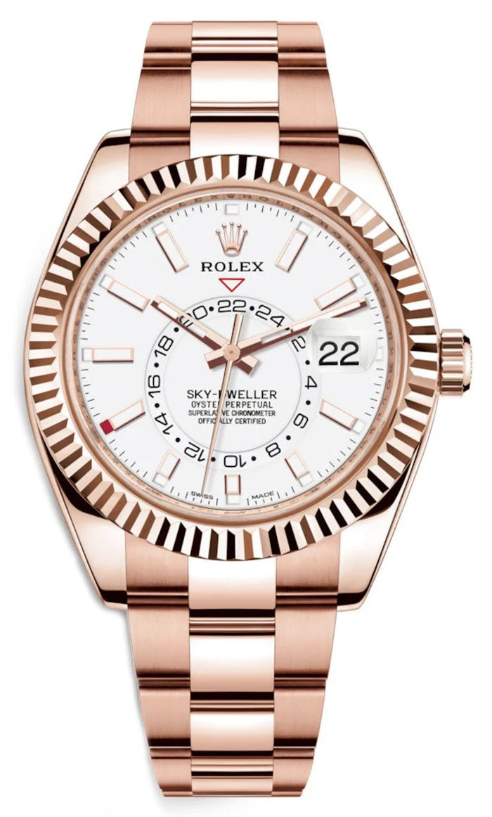 Rolex SkyDweller Rosegold White Dial Automatic Mens Watch - Image 5