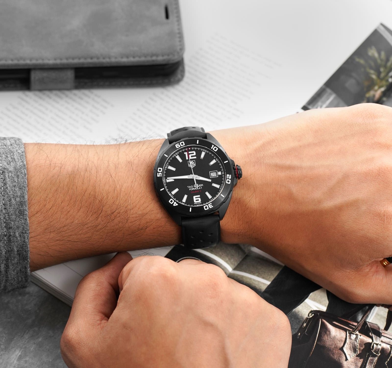 Tag Heuer Formula 1 Full Black Automatic Mens Watch - Image 3