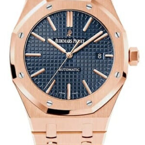 Audemars Piguet Royal Oak Offshore Rosegold Black Blue Metal Chain Automatic Movement Men's Watch