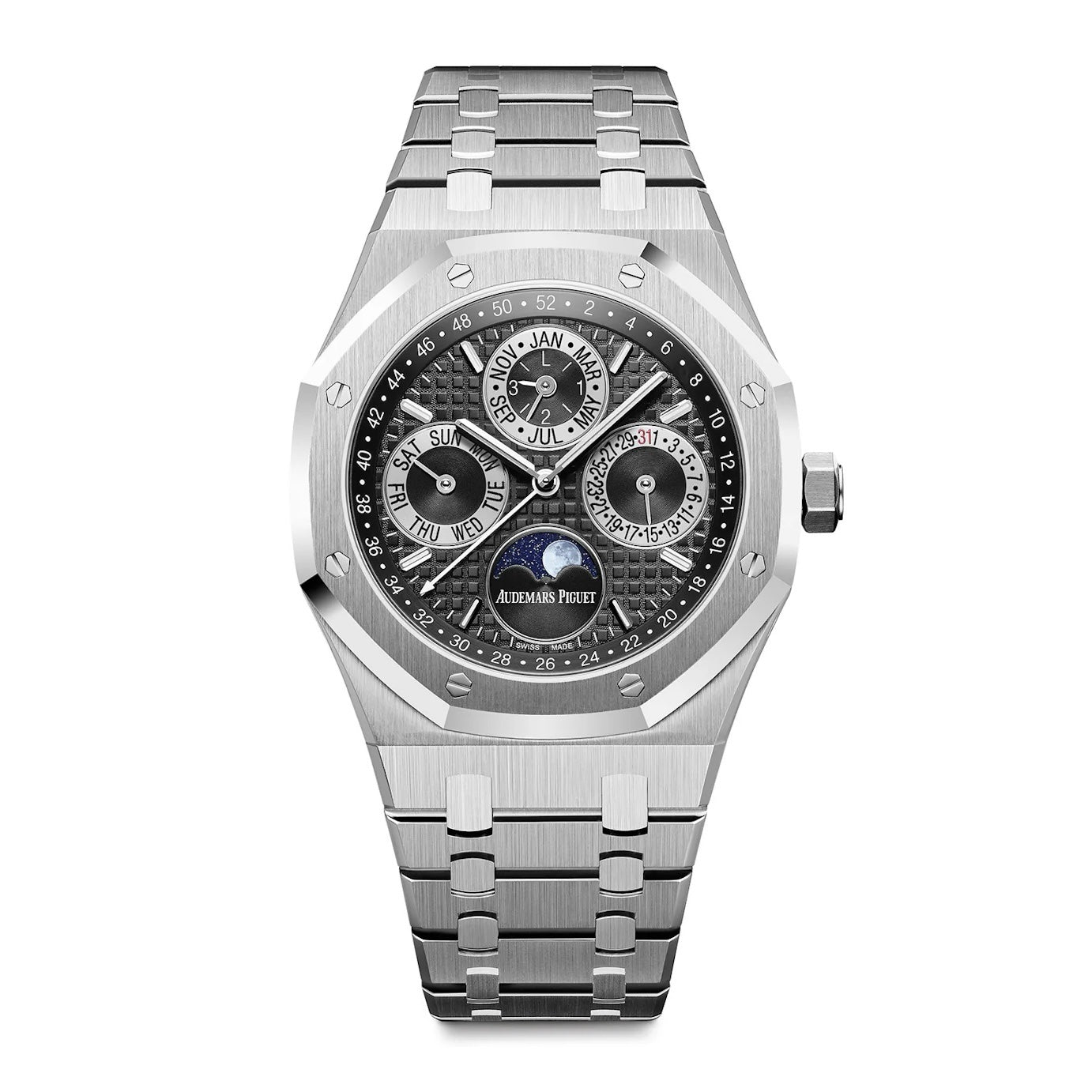 Audemars Piguet Royal Oak Double Balance Wheel Open worked Dial Full Black Automatic Mens Watch - Image 6