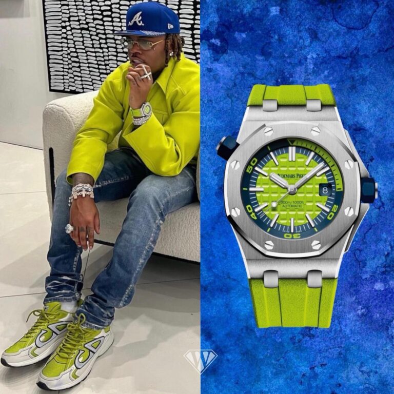 Audemars Piguet Royal Oak Offshore Diver Watch Green Dial 42mm Automatic Mens Watch - Image 3