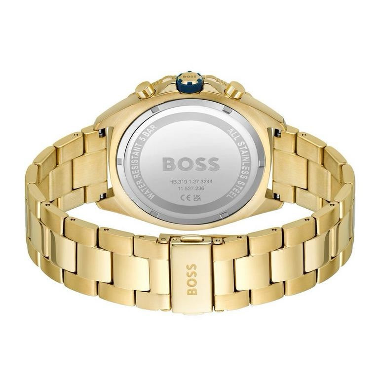 Hugo Boss 1513973 Gold Blue Dial Chronograph Men's Watch - Image 3