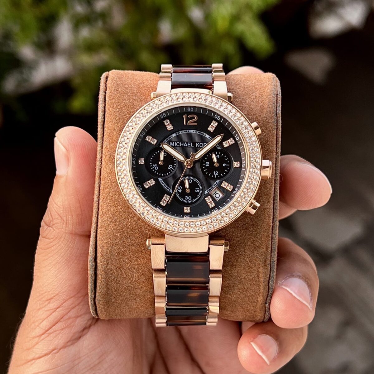 Michael Kors Bradshaw Chronograph Tortoise Shel - Image 2