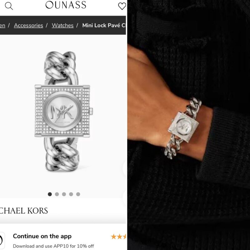 Michael Kors Lennox crystals silver - Image 2
