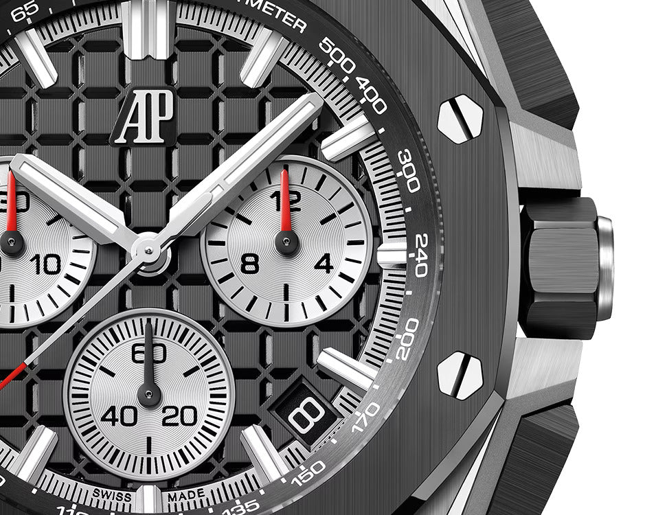Audemars Piguet Royal Oak Double Balance Wheel Open worked Dial Full Black Automatic Mens Watch (Copy) - Image 5